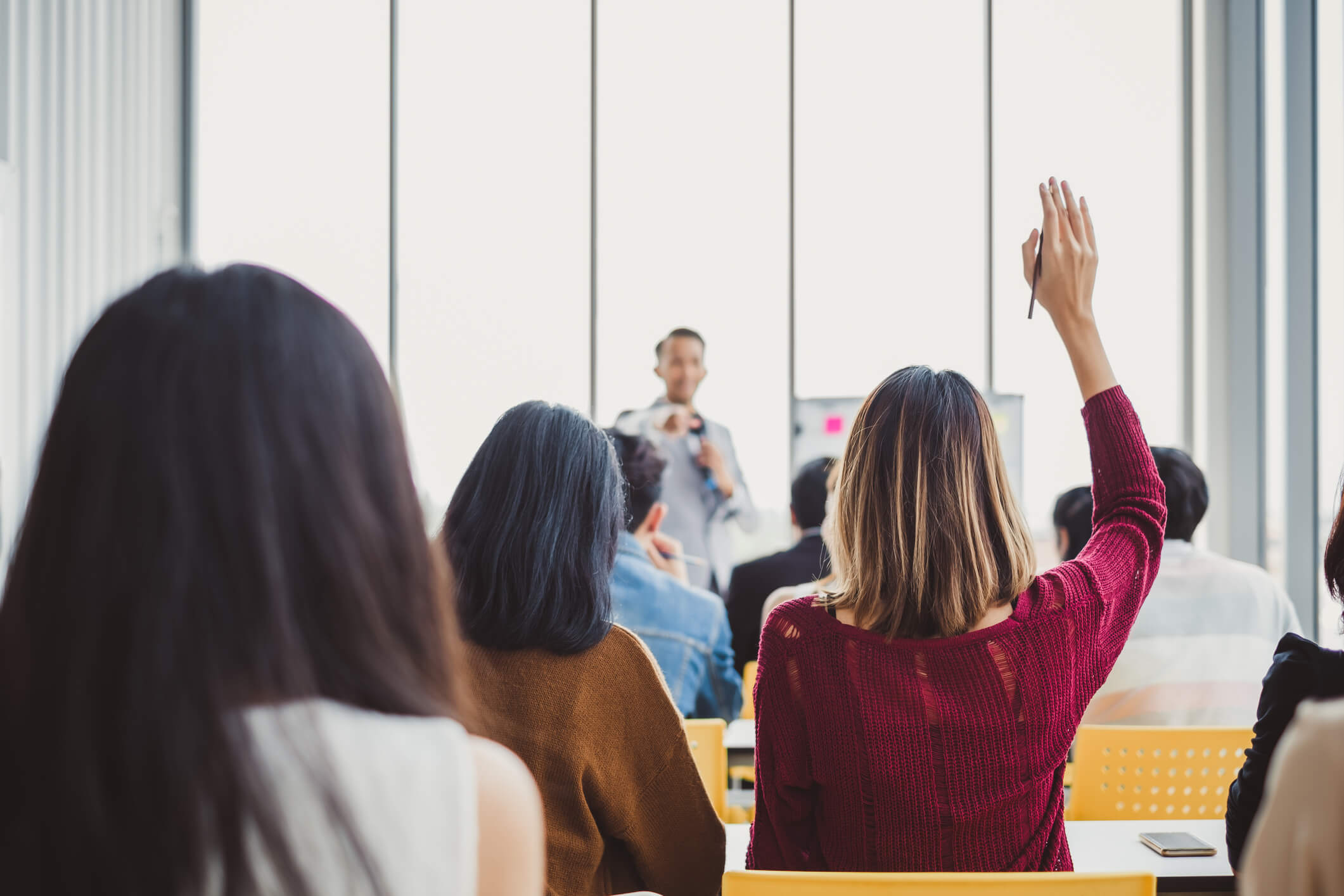 meeting during presentation