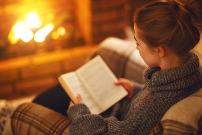 reading by fire